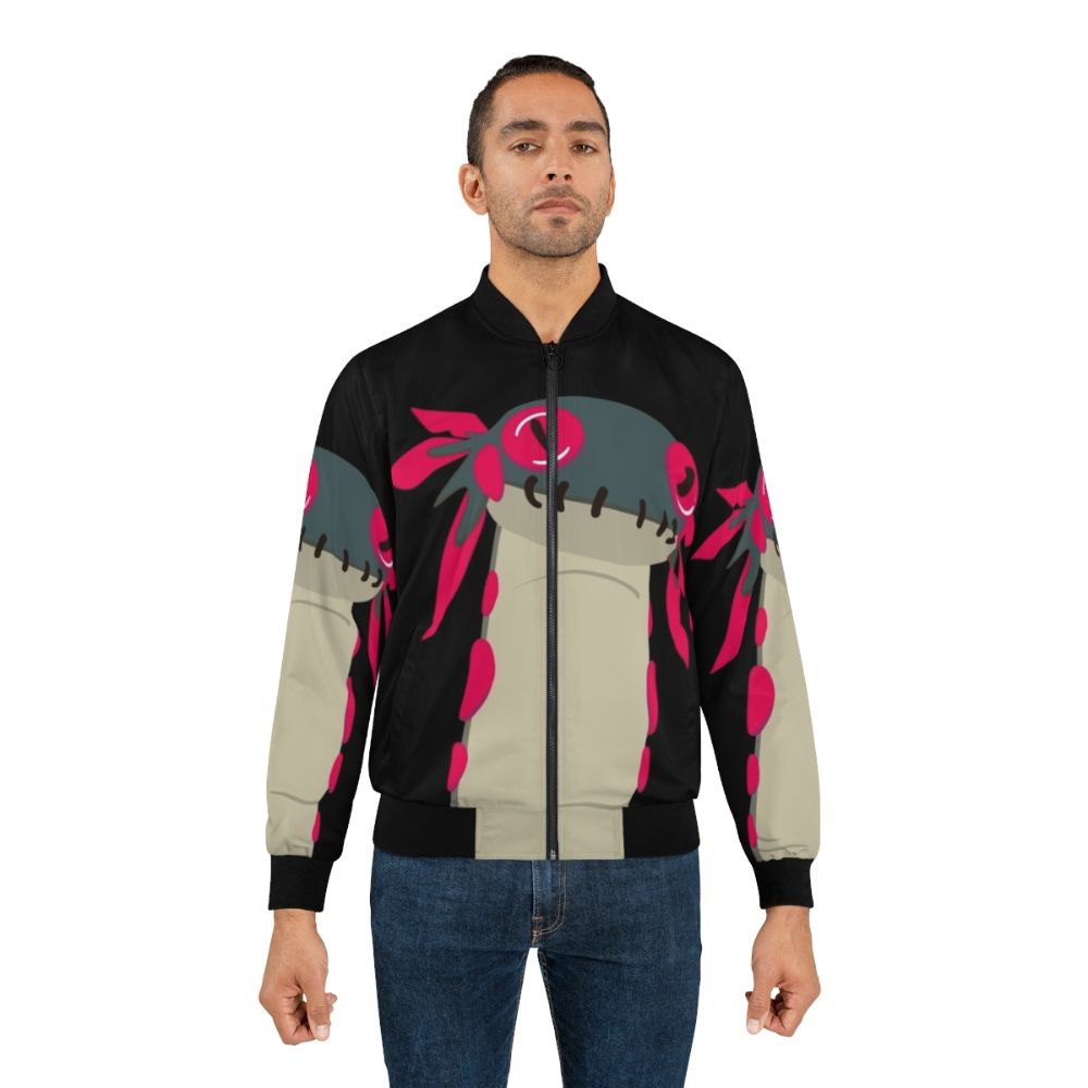 Monster Hunter World Wiggle Worm Bomber Jacket with Capcom and PlayStation branding - Lifestyle