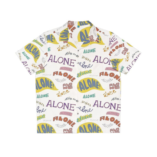 Alone Hawaiian Shirt featuring Spongebob and Squidward meme design