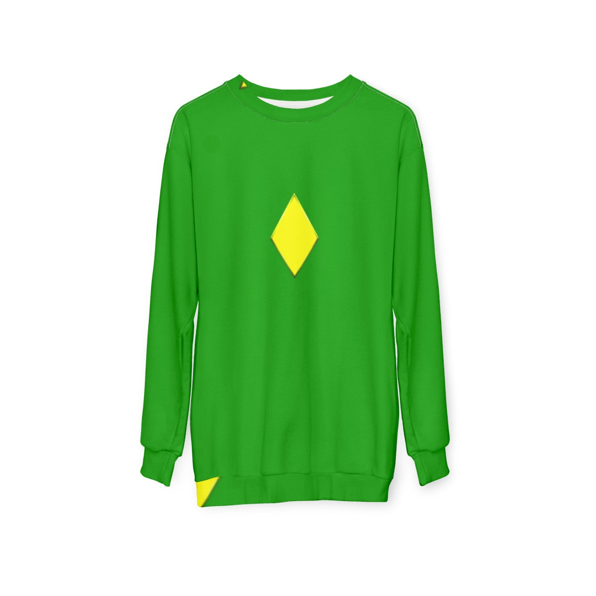 Yellow diamond superhero sweatshirt - hanging