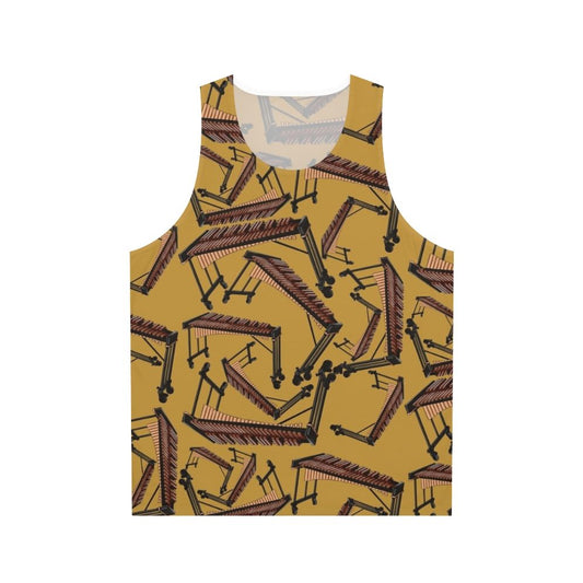 Xylophone musical instrument pattern unisex tank top