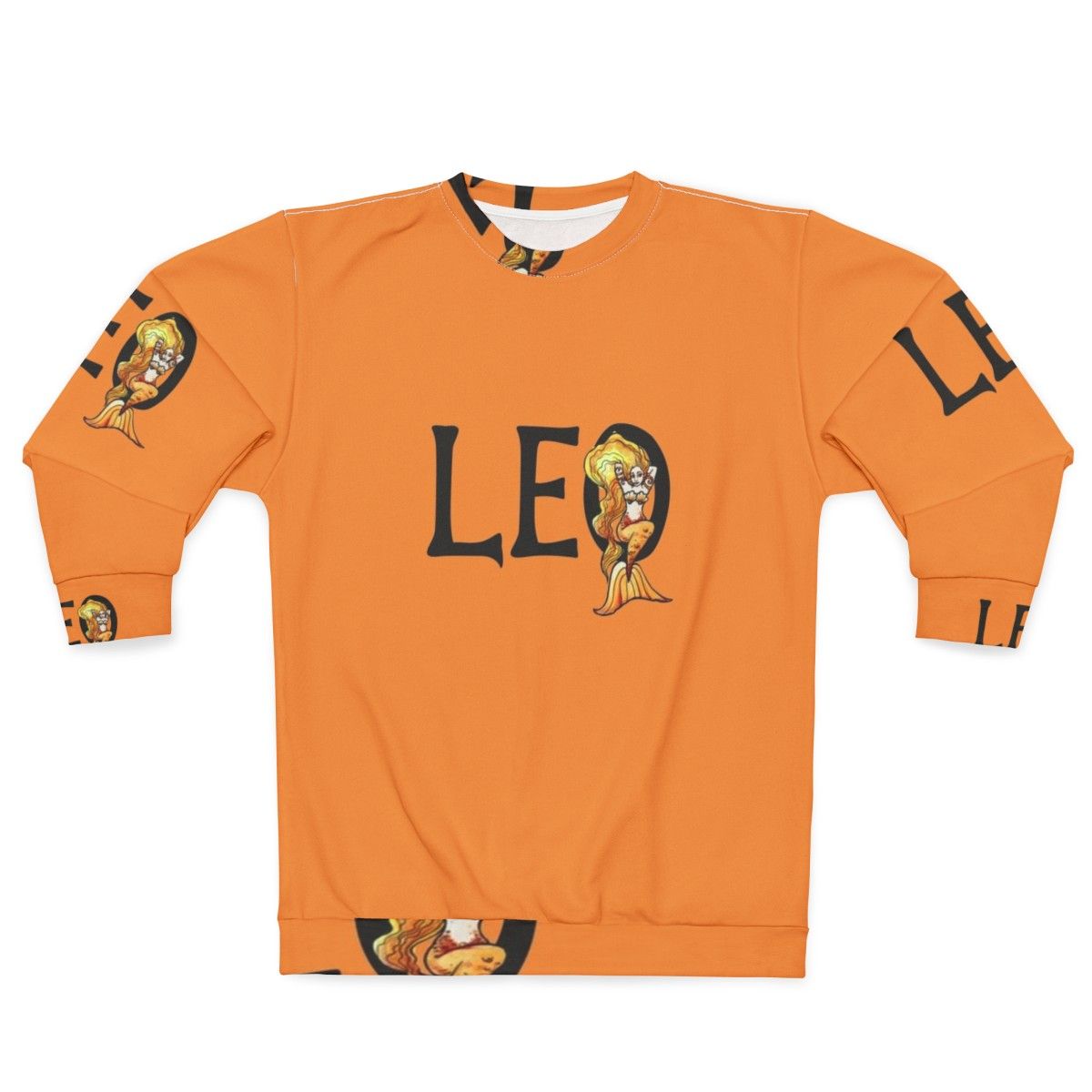 Leo zodiac animal print sweatshirt