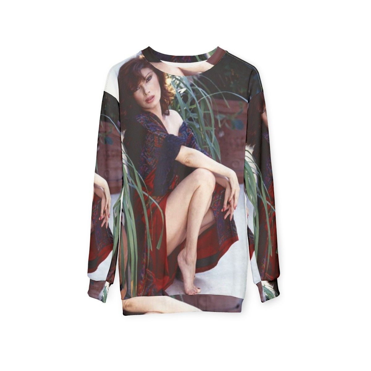 Edwige Fenech Sweatshirt - Vintage Celebrity Fashion - hanging