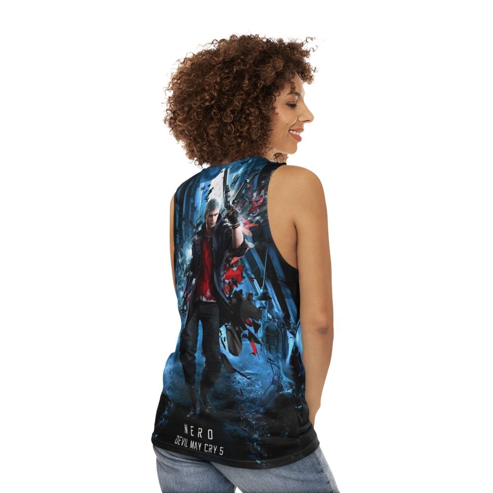 Devil May Cry 5 Nero Unisex Tank Top - women back