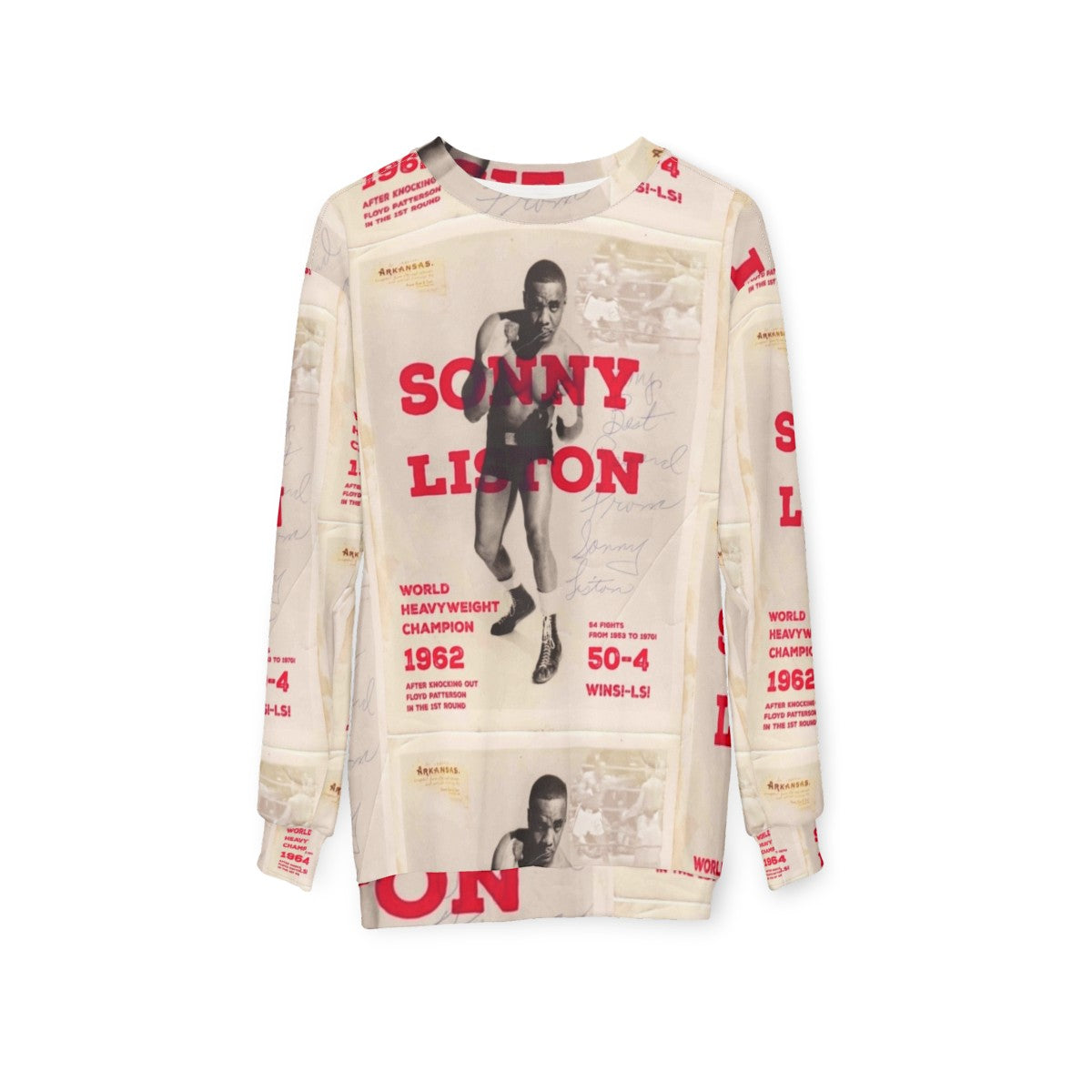 Sonny Liston Heavyweight Boxing Sweatshirt - hanging