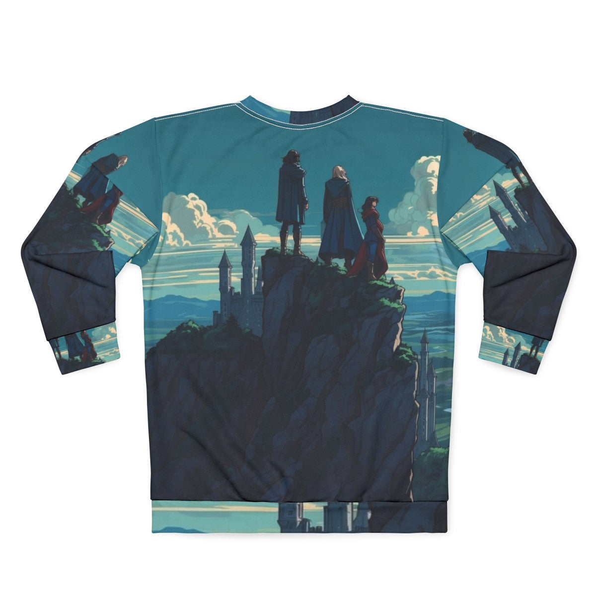 Castlevania Trevor, Sypha, and Alucard Anime Sweatshirt - Back