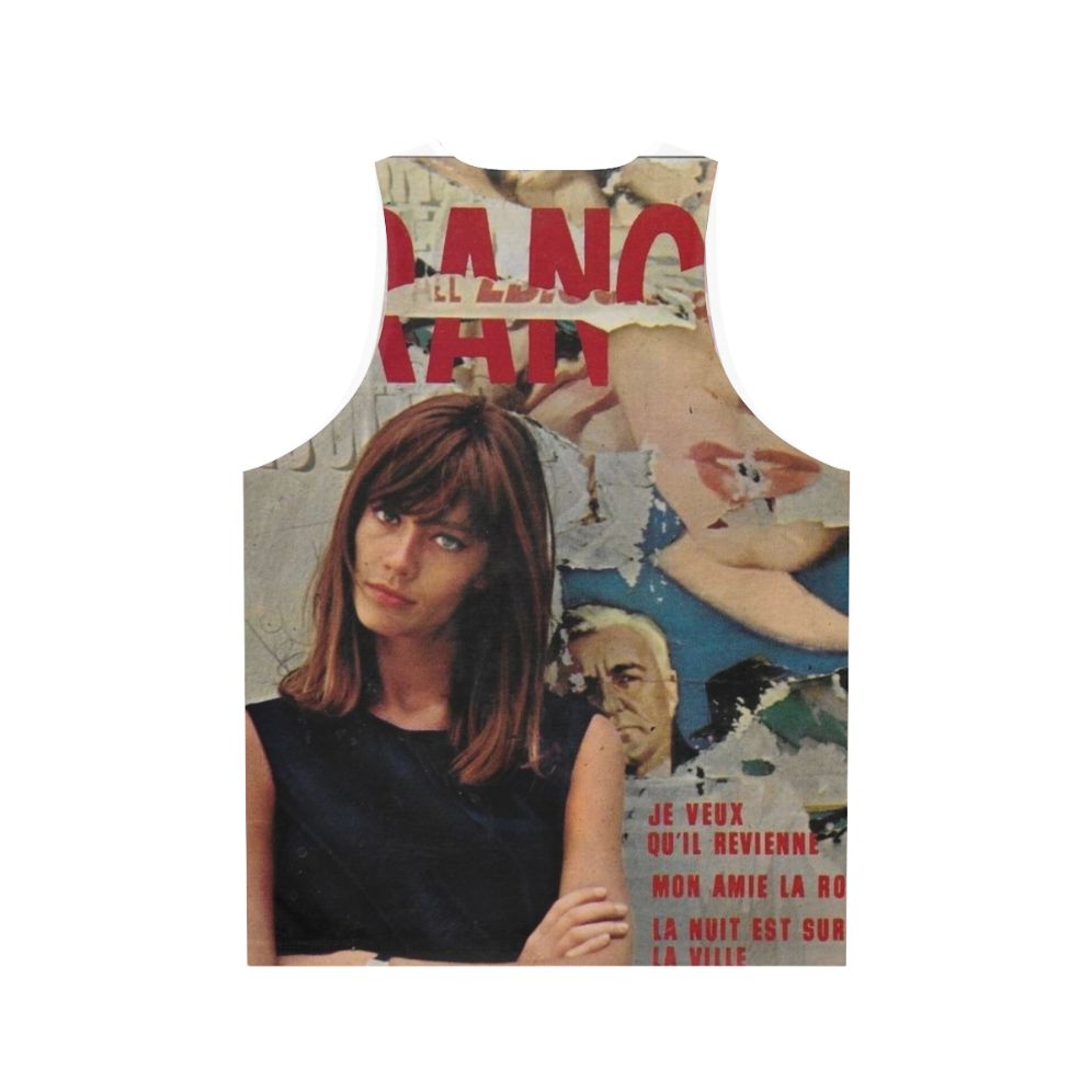 Fran Oise Hardy inspired unisex tank top - Back