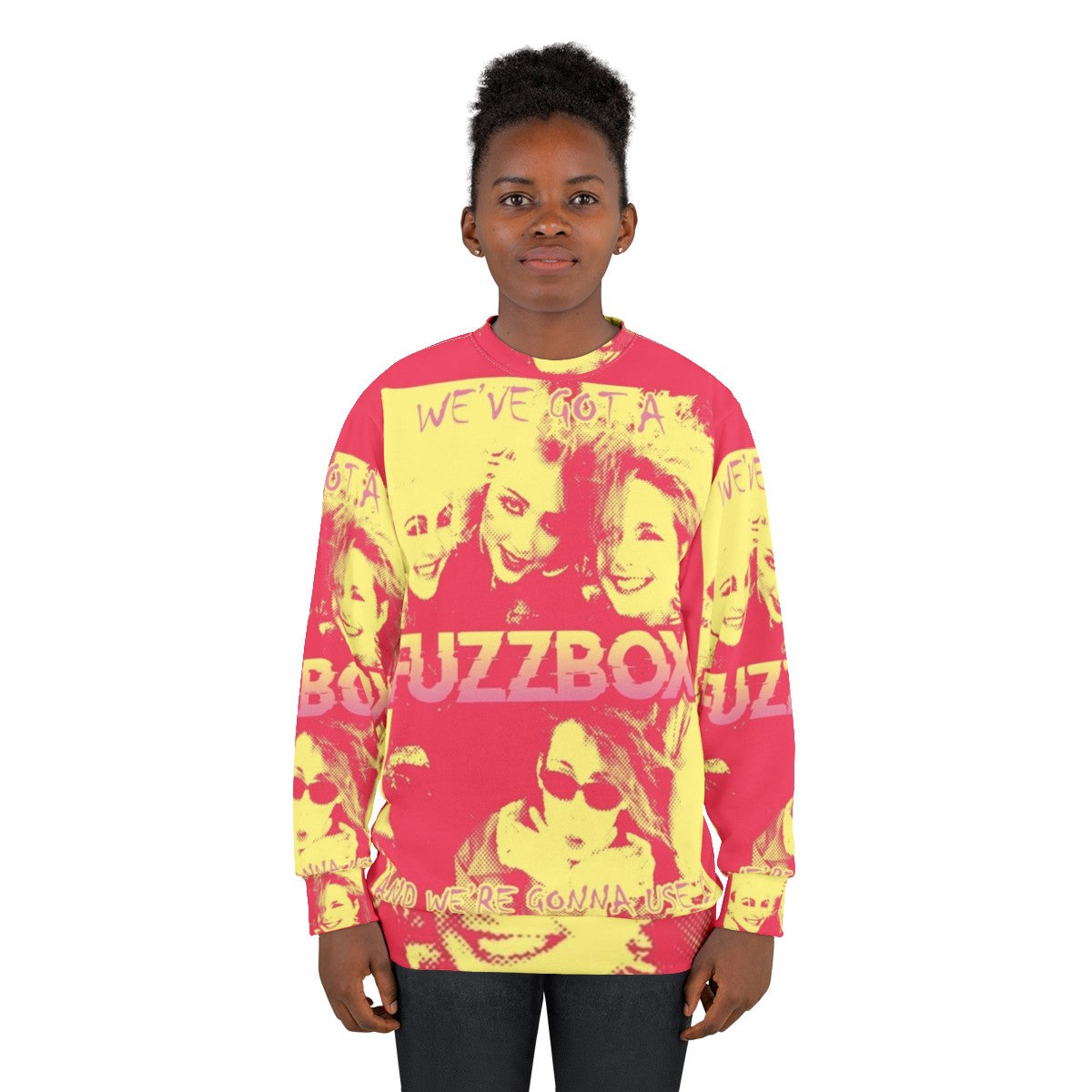 Fuzzbox indie punk music inspired sweatshirt - women