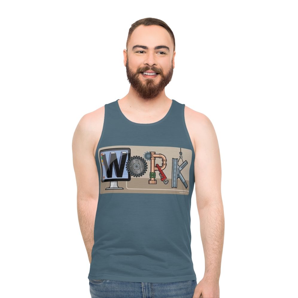 Unisex tank top for work and industrial environments - men