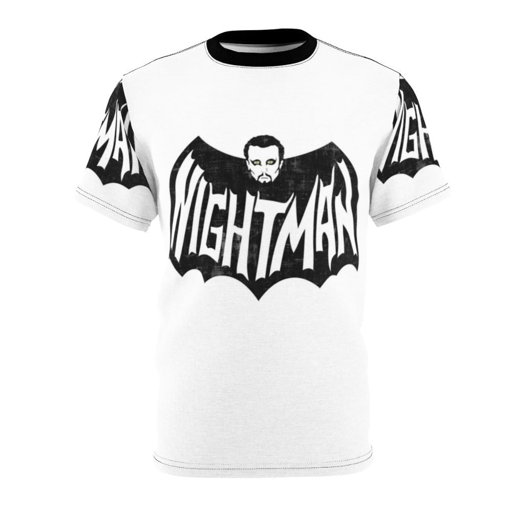 Dayman vs Nightman graphic t-shirt design