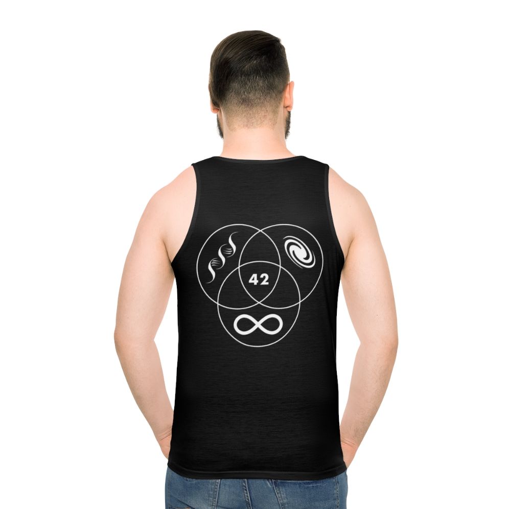 The Hitchhiker's Guide to the Galaxy 42 Unisex Tank Top - men back