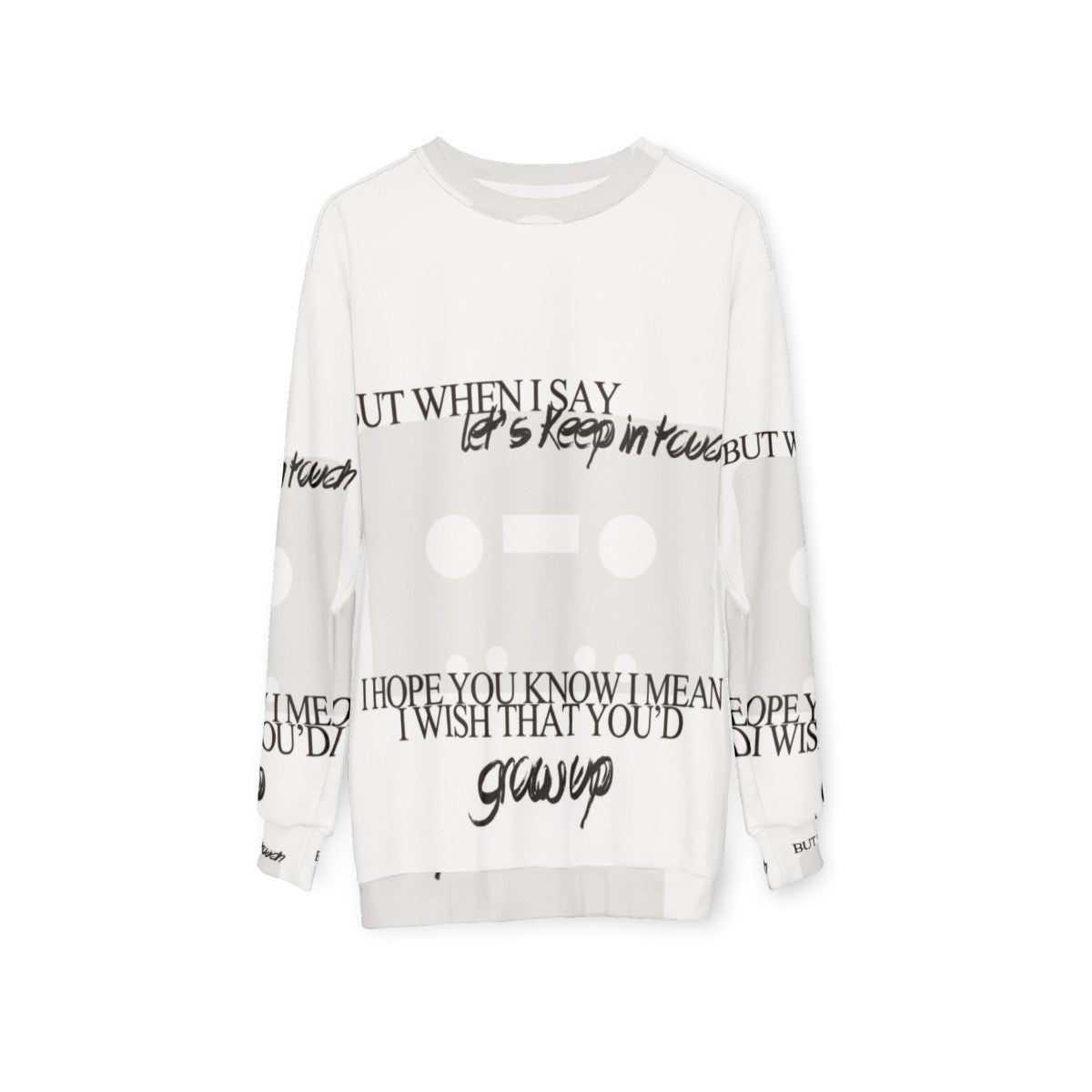 "Let's Keep in Touch" Brand New Band Sweatshirt - hanging