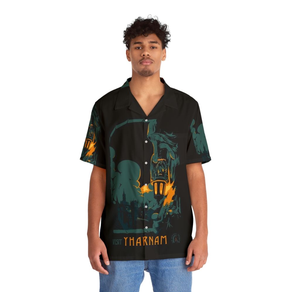 Bloodborne-inspired Yharnam Hawaiian Shirt - People Front