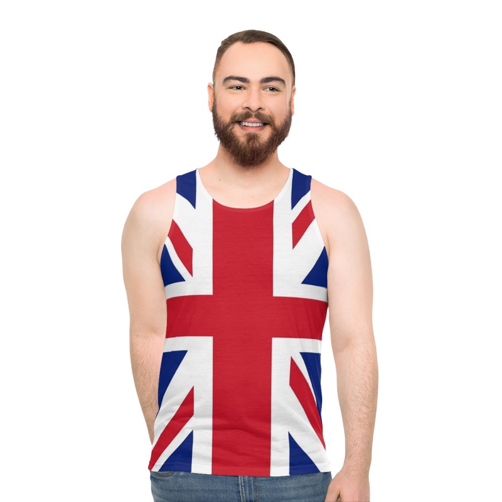 Patriotic Union Jack Flag Unisex Tank Top - men