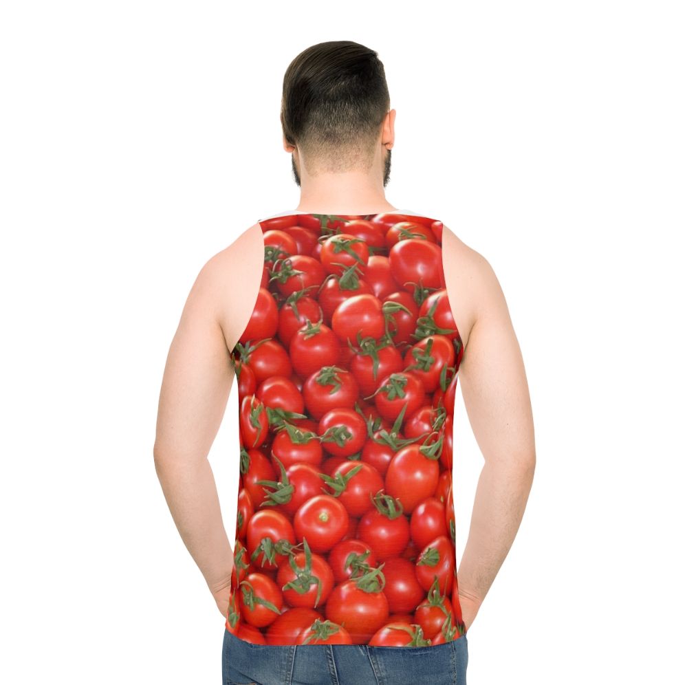 Tomatoes Unisex Tank Top - men back