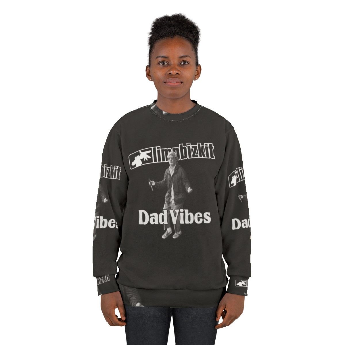 Limp Bizkit Rapcore Band New Single Dad Vibes Logo Sweatshirt - women