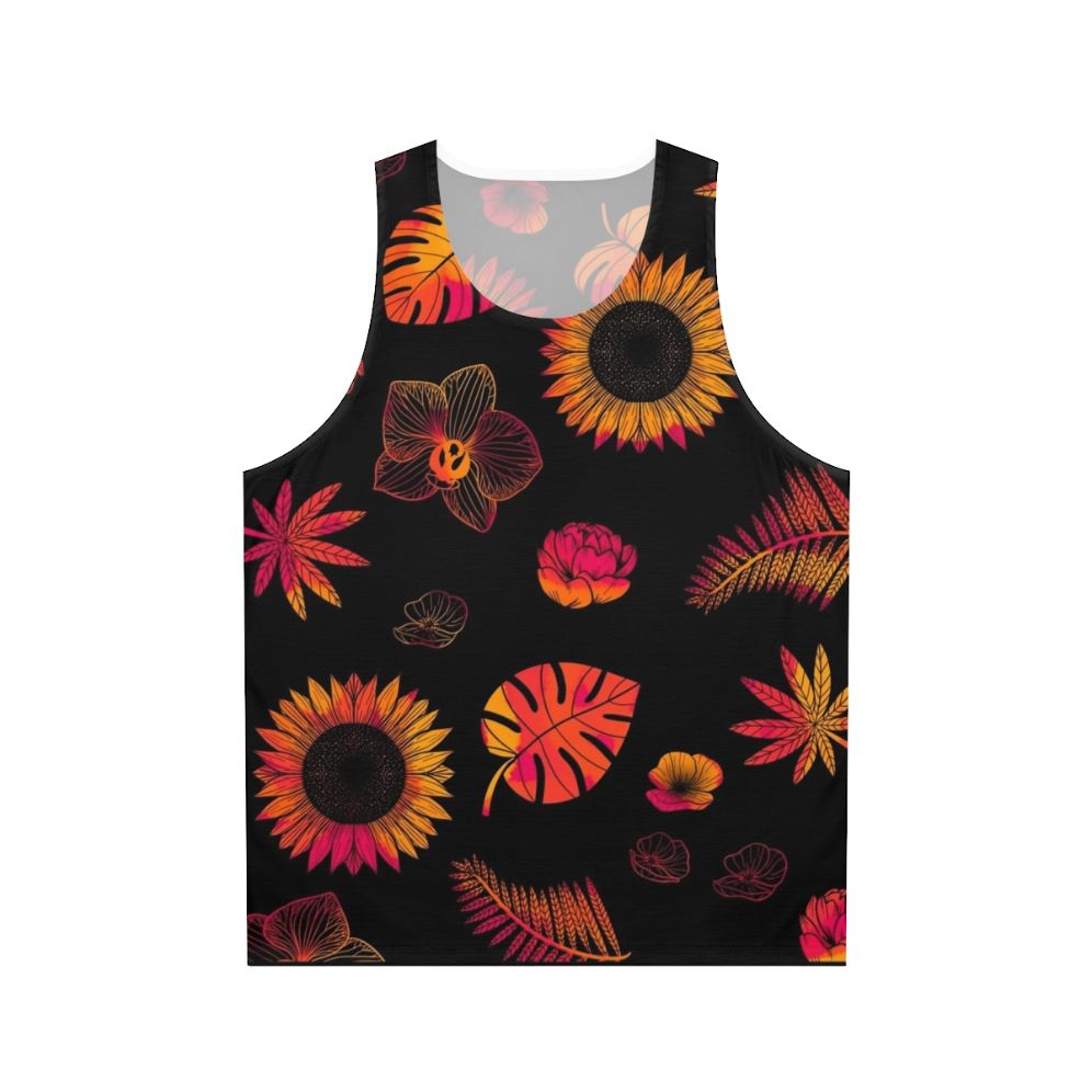 Tropical Floral Unisex Tank Top