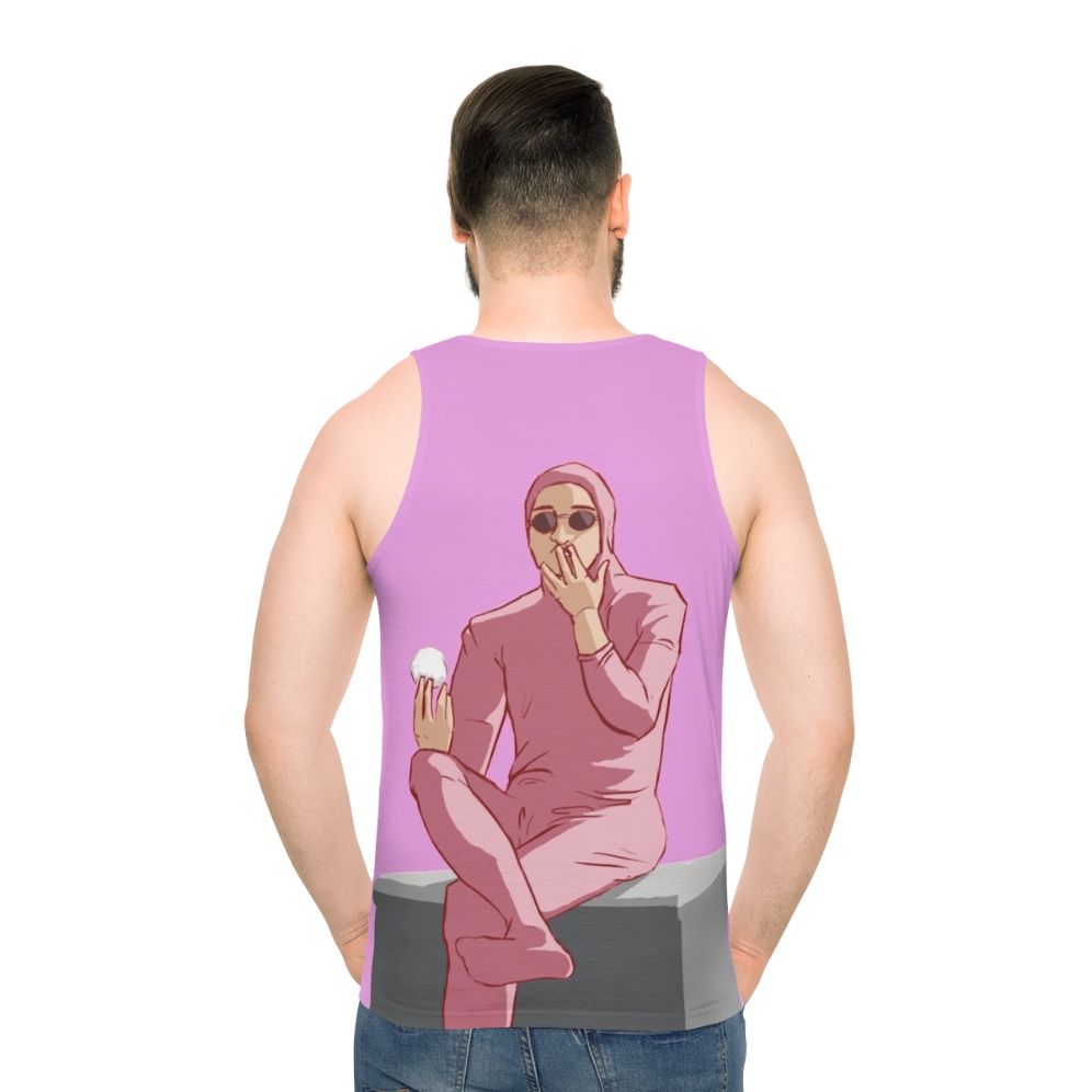 Pink Guy Unisex Tank Top - men back