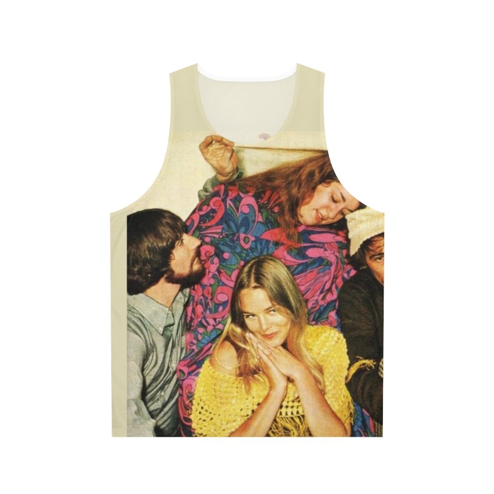 Retro unisex tank top with The Mamas and The Papas inspired design