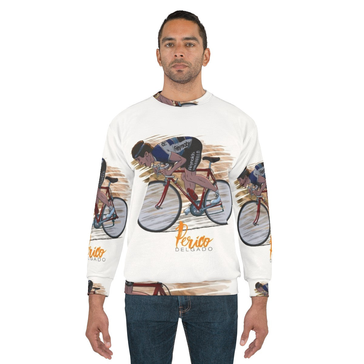 Perico Delgado Le Fou Des Pyr N Es Cycling Sweatshirt - men