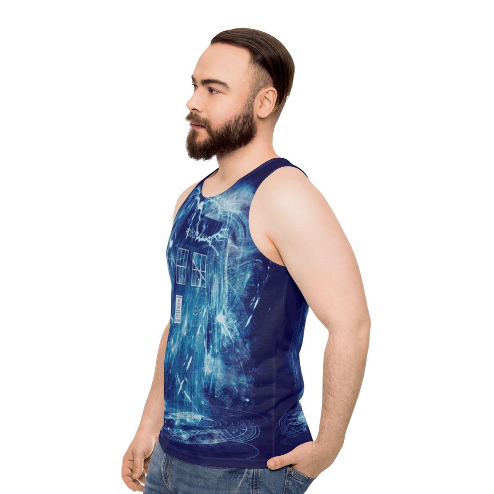 Doctor Who Time Lord Tardis Unisex Tank Top - men side