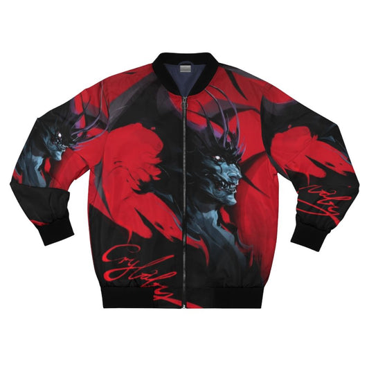 Devilman Akira anime-inspired bomber jacket