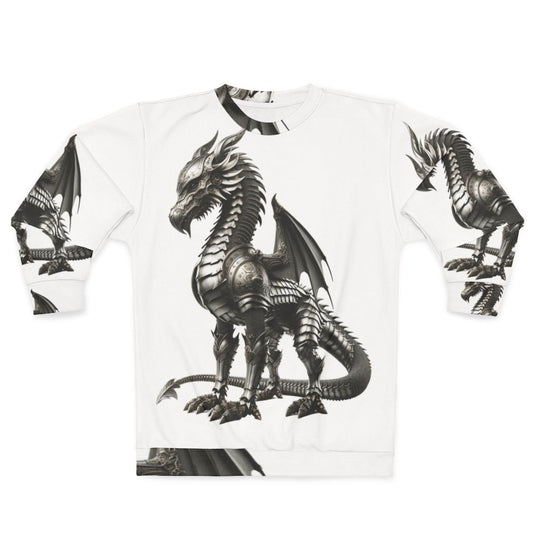 Knight Dragon Armored Fantasy Sweatshirt