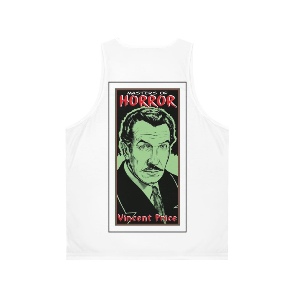 Unisex tank top featuring Vincent Price, the master of horror - Back