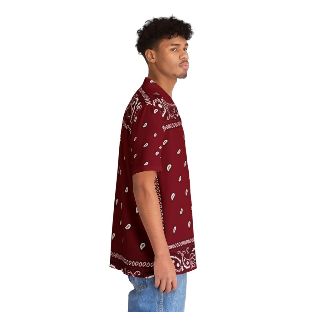 Bandana Burgundy Hawaiian Floral Shirt - People Pight