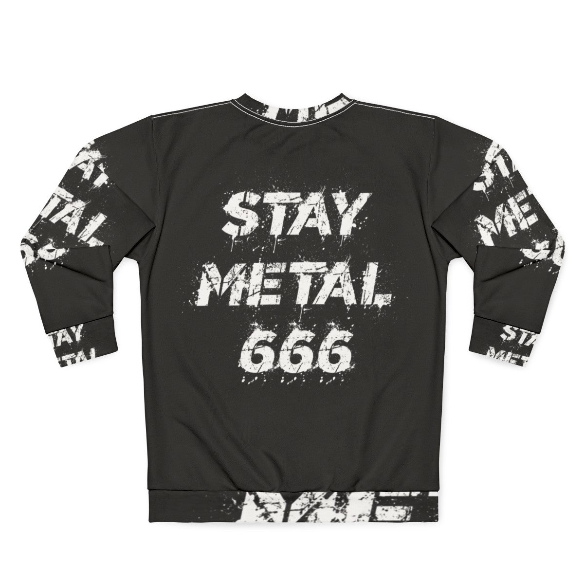 Heavy Metal Black Death Thrash Sweatshirt - Back