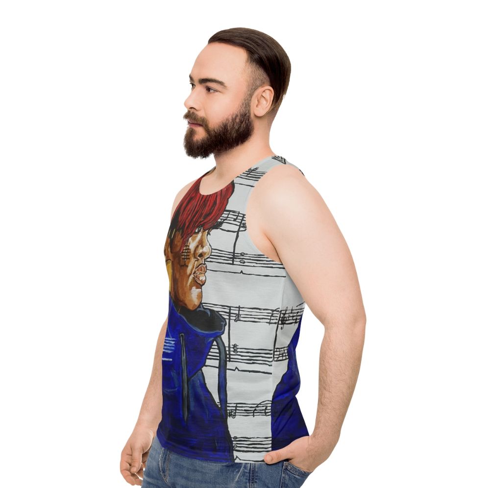 Rapsody Unisex Hip Hop Tank Top - men side