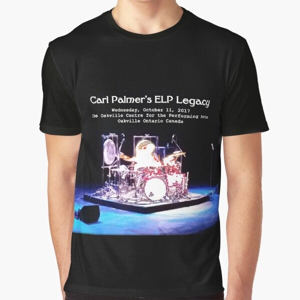 Carl Palmer's ELP Legacy 2017 Graphic T-Shirt with Progressive Rock Design