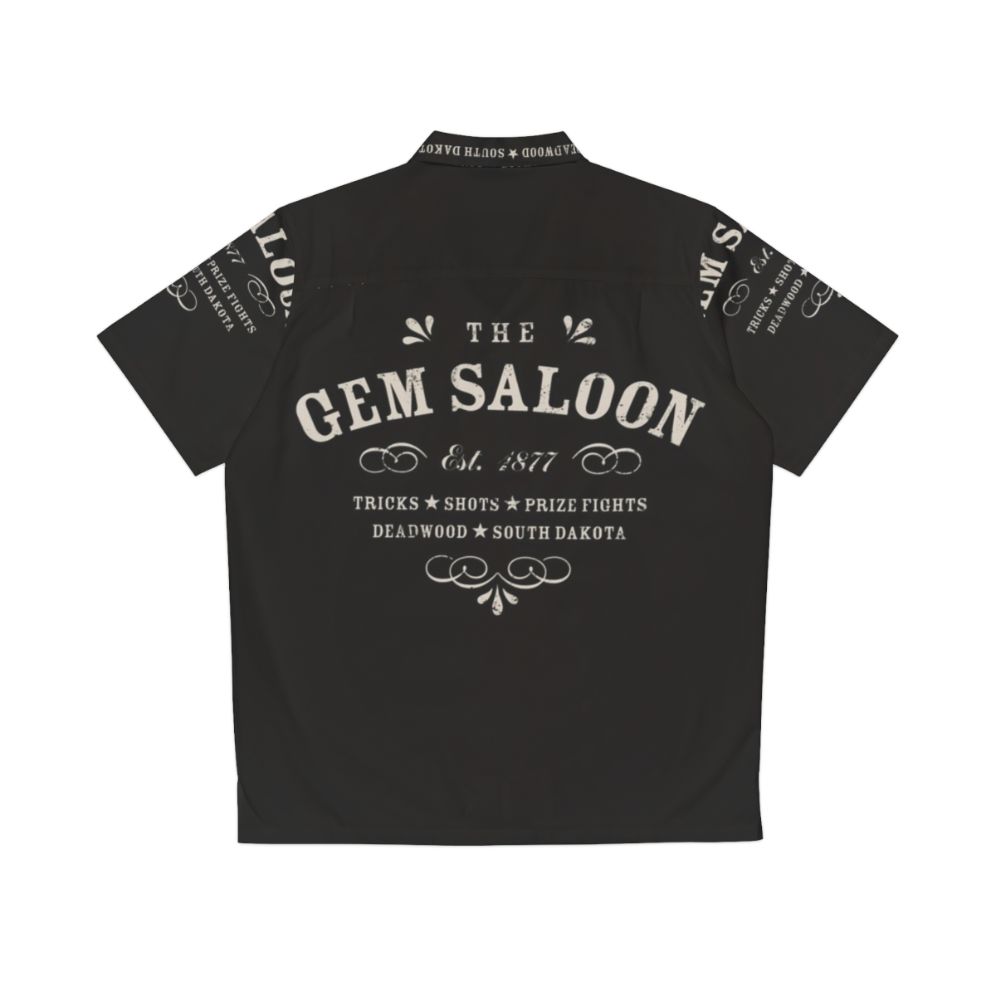 The Gem Saloon Deadwood Western-Inspired Hawaiian Shirt - Back