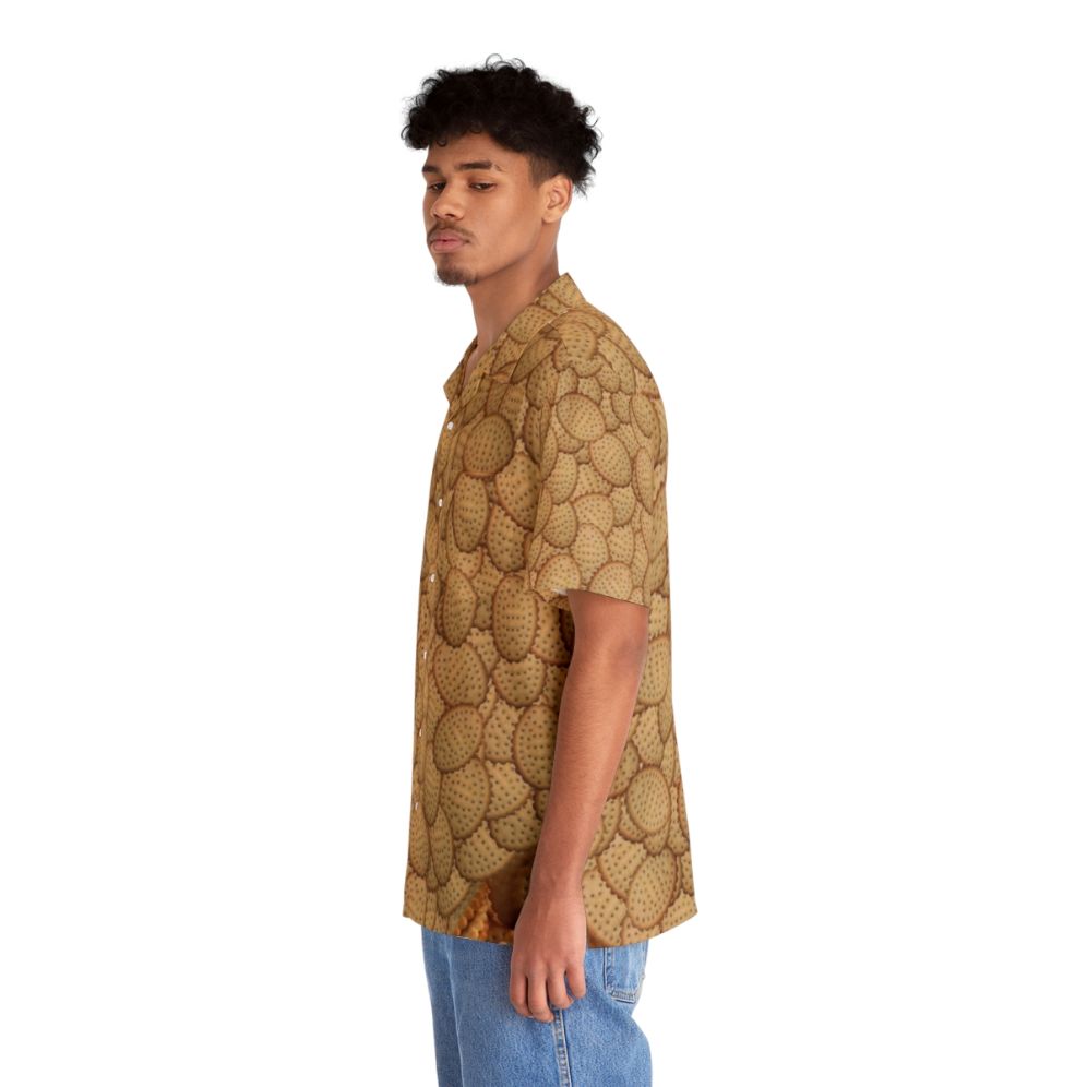 Chicken Crimpy Shapes Hawaiian Shirt - People Left