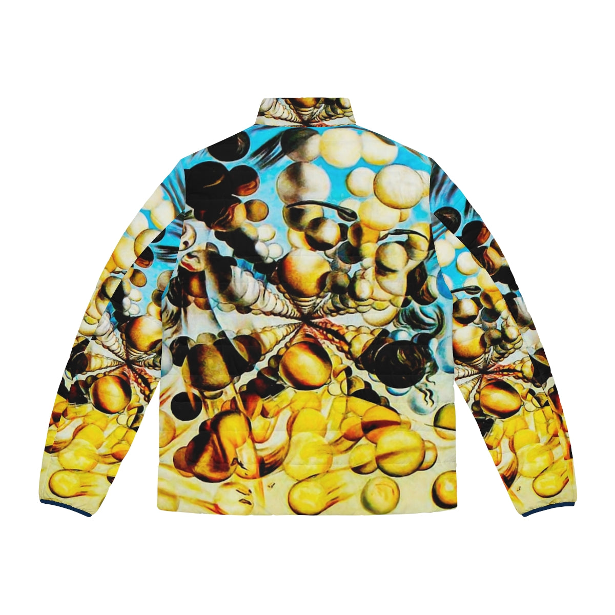 Salvador Dali-inspired puffer jacket featuring the Galatea of the Spheres artwork - Back