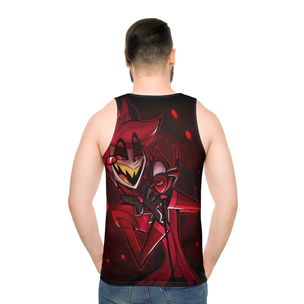 Hazbin Hotel Alastor Unisex Tank Top - men back