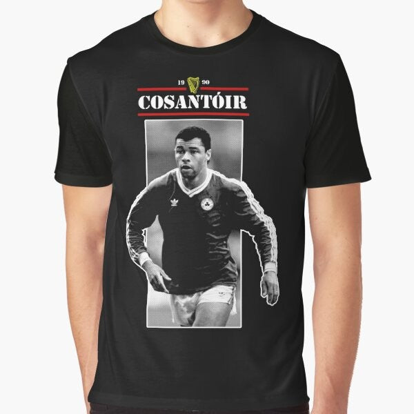 Paul McGrath - Defender of Ireland Graphic T-Shirt