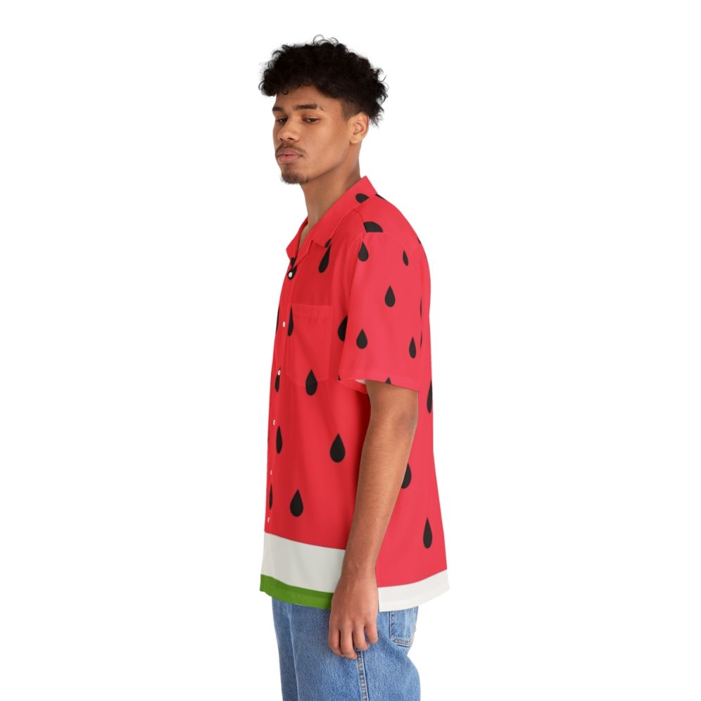 Watermelon abstract pattern Hawaiian shirt - People Left