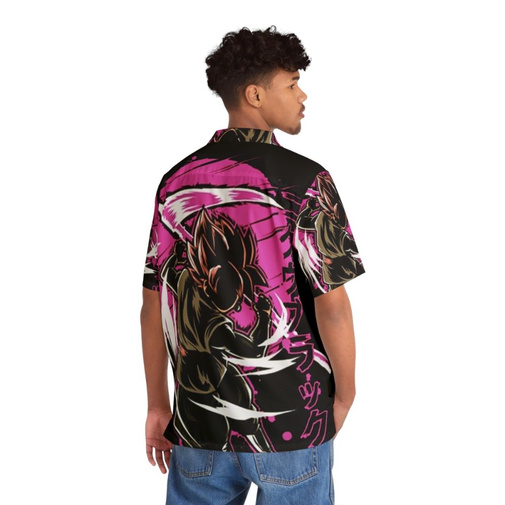 Black Goku Dragon Ball Z Hawaiian Shirt - People Back