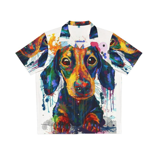 Dachshund Dog Art Hawaiian Shirt