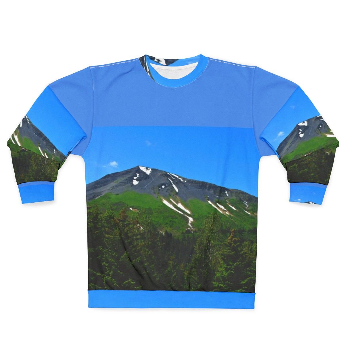 Mt Marathon Seward Alaska Sweatshirt featuring a scenic mountain landscape