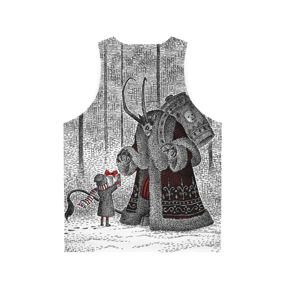 Krampus Christmas Unisex Tank Top - Back