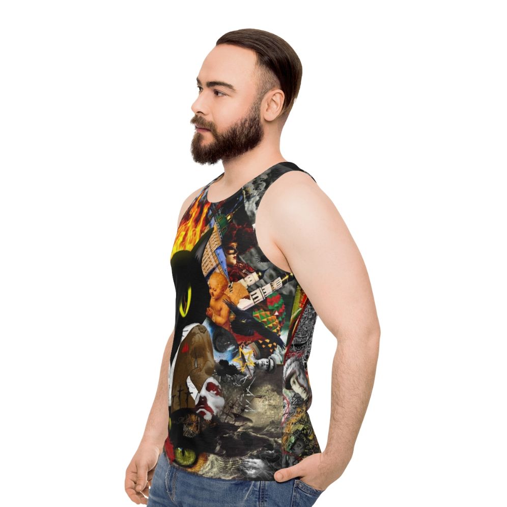 Woland's Cat Behemoth Unisex Tank Top - men side