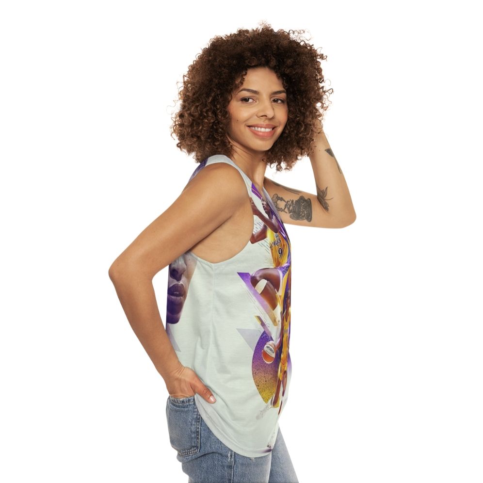 Lisa Leslie Unisex Basketball Tank Top - women side