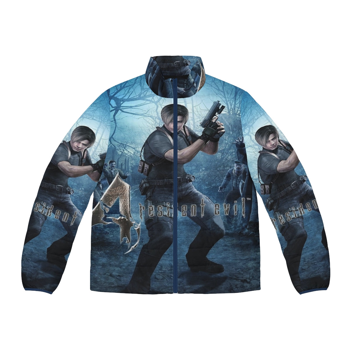 Resident Evil 4 Leon Puffer Jacket featuring Leon Kennedy's iconic look