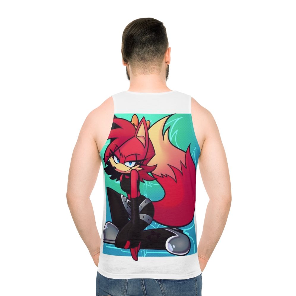 Fiona Fox Sonic the Hedgehog Archie Comics Unisex Tank Top - men back