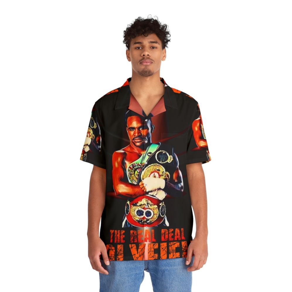 Evander Holyfield Heavyweight Boxing Champion Hawaiian Shirt - People Front