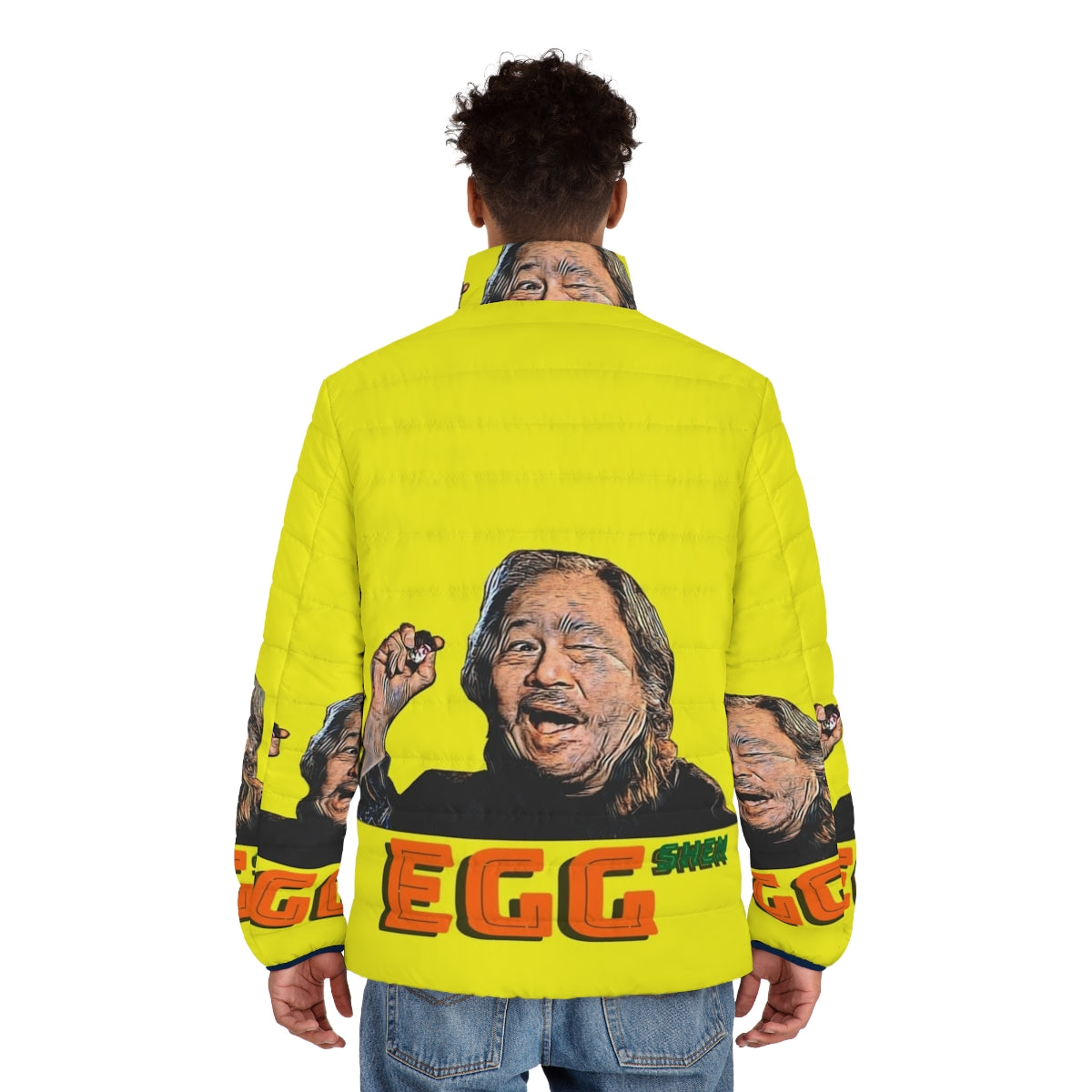 Egg Shen Puffer Jacket from the cult classic film Big Trouble in Little China - men back