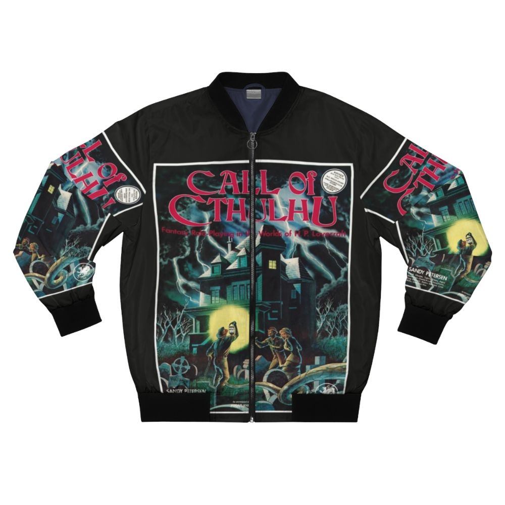 Call of Cthulhu 1st Edition Cover Bomber Jacket featuring the iconic Cthulhu design