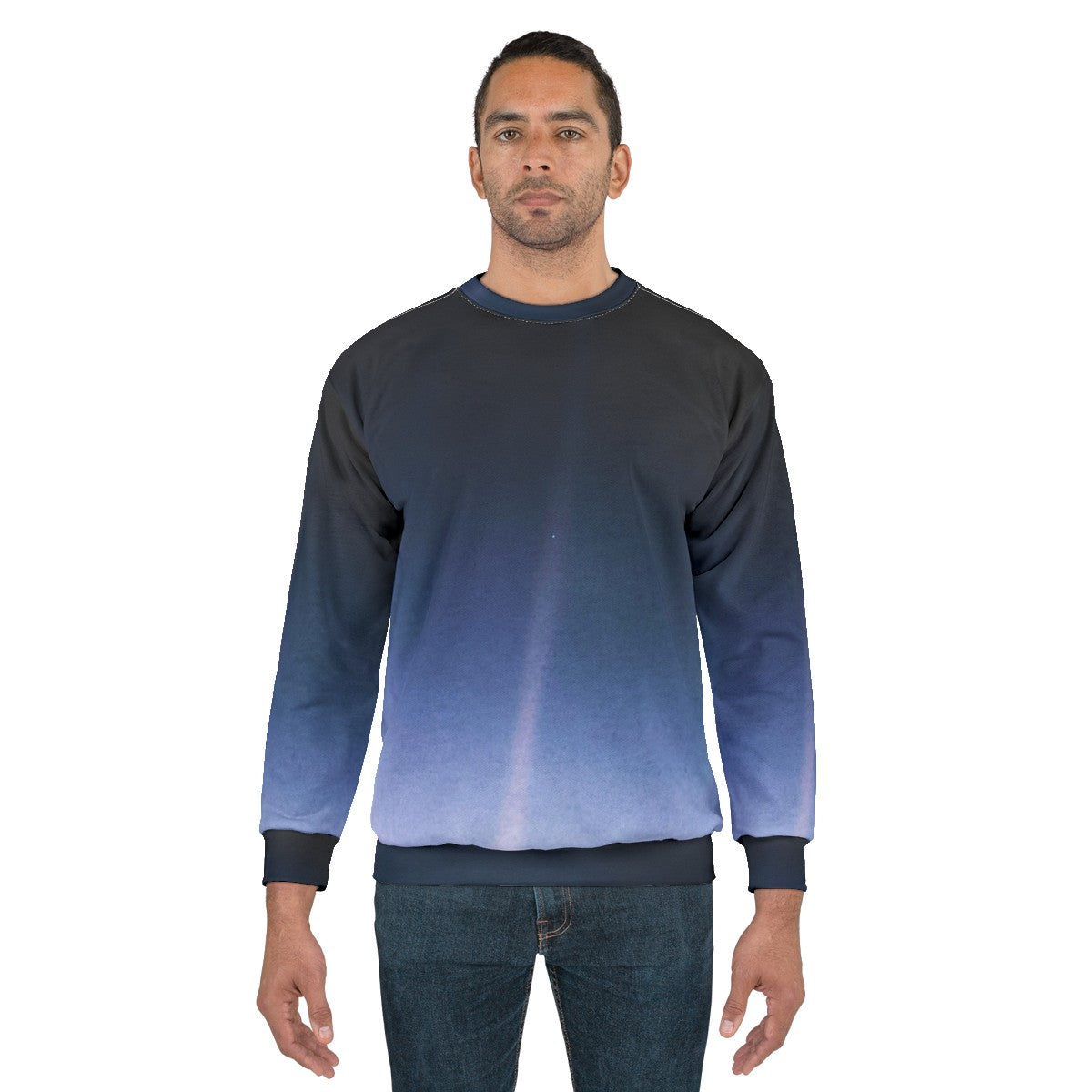 Pale Blue Dot NASA Voyager 1 Space Infographic Sweatshirt - men