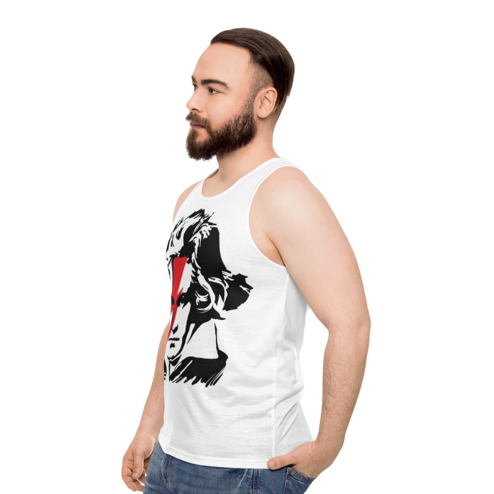 Beethoven x Ziggy Stardust Unisex Tank Top - men side